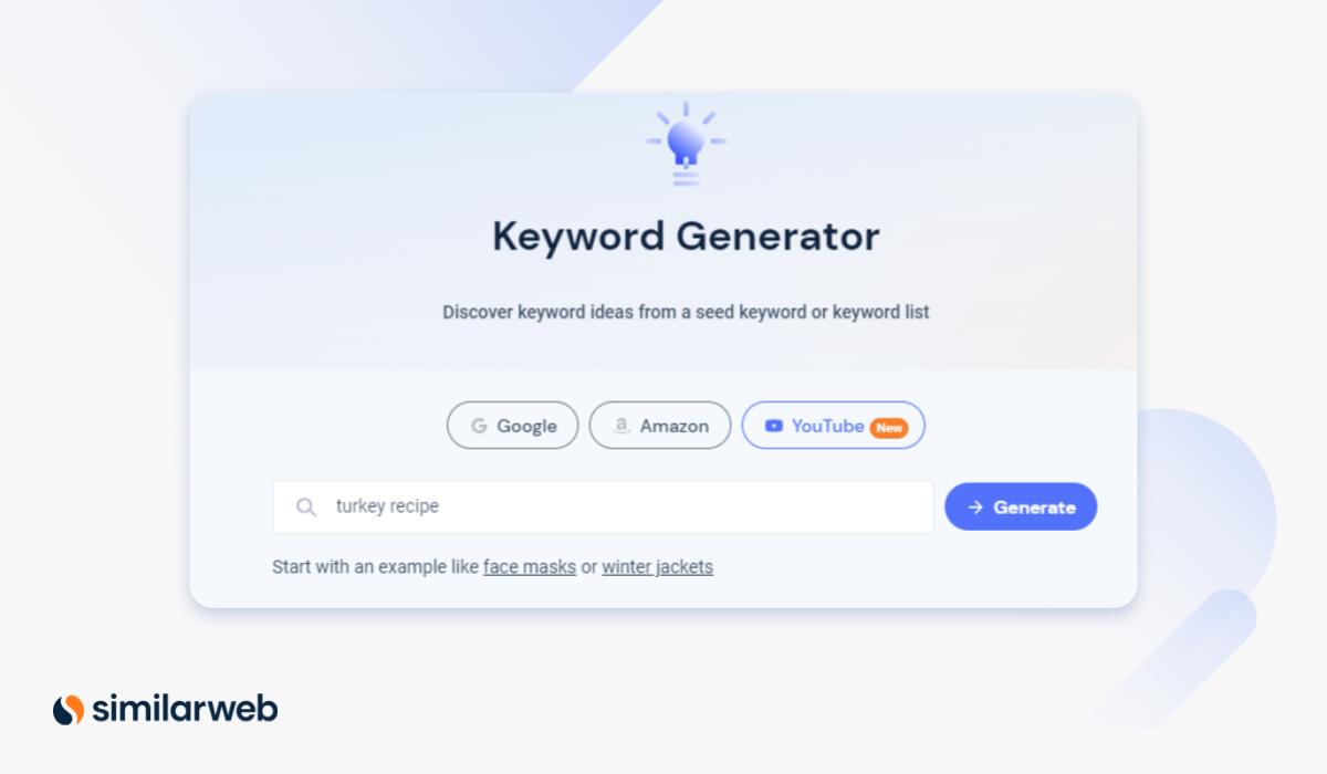 Similarweb Keyword Generator tool