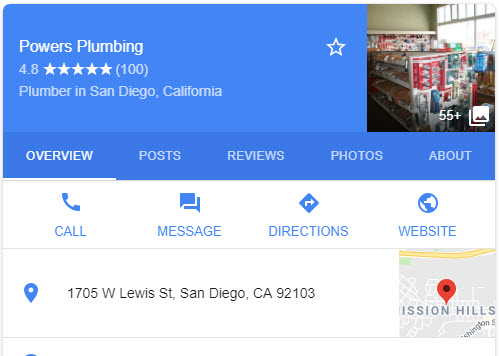 my business listing on google